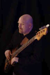 Ed Spargo with electric bass.